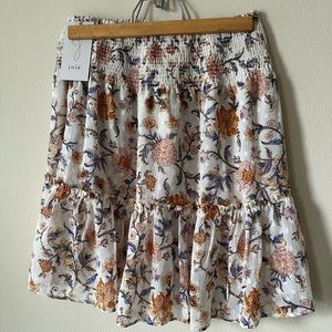 Ruffle skirt with smocked waist